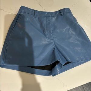 Babaton faux leather shorts